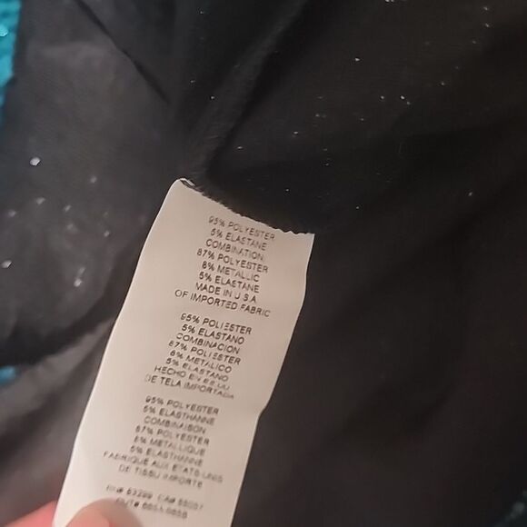 NWOT bebe Sparkle Knit Shirt Dress in Emerald Green - Picture 8 of 8